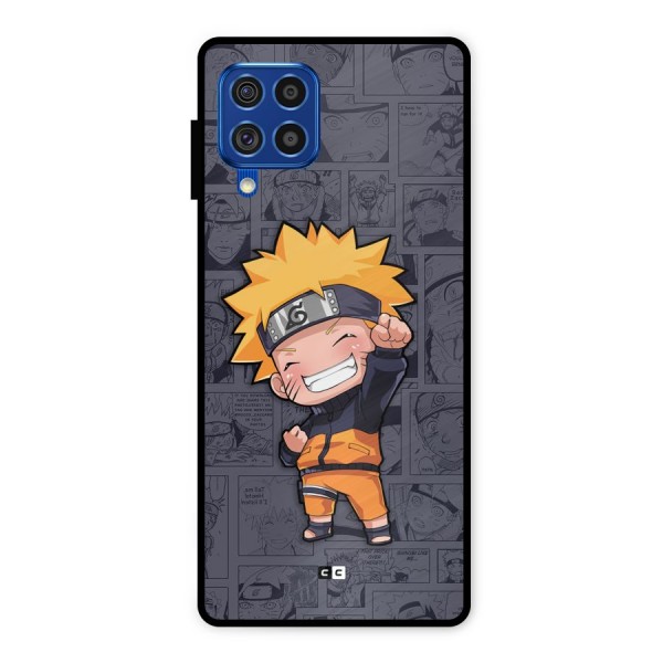 Cute Naruto Uzumaki Metal Back Case for Galaxy F62