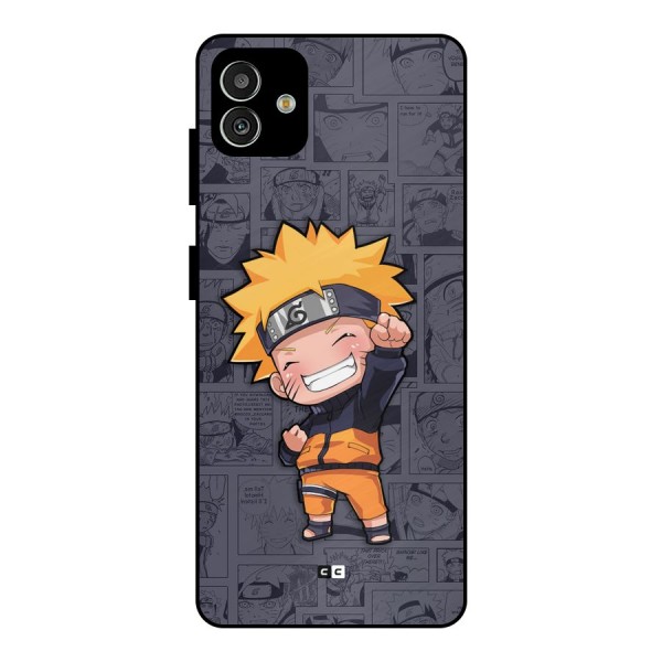 Cute Naruto Uzumaki Metal Back Case for Galaxy M13 5G