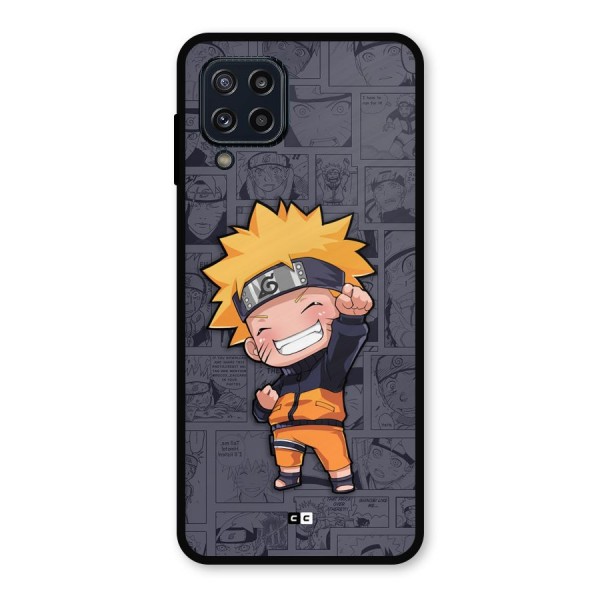 Cute Naruto Uzumaki Metal Back Case for Galaxy M32