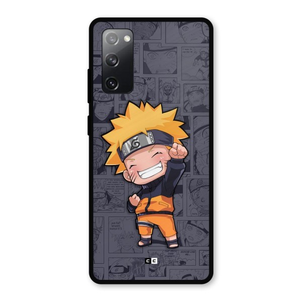 Cute Naruto Uzumaki Metal Back Case for Galaxy S20 FE