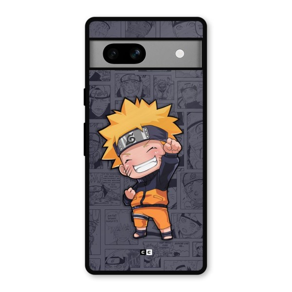 Cute Naruto Uzumaki Metal Back Case for Google Pixel 7a