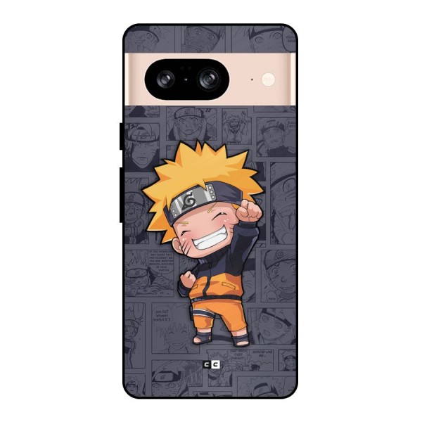 Cute Naruto Uzumaki Metal Back Case for Google Pixel 8