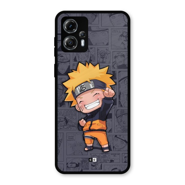 Cute Naruto Uzumaki Metal Back Case for Moto G13