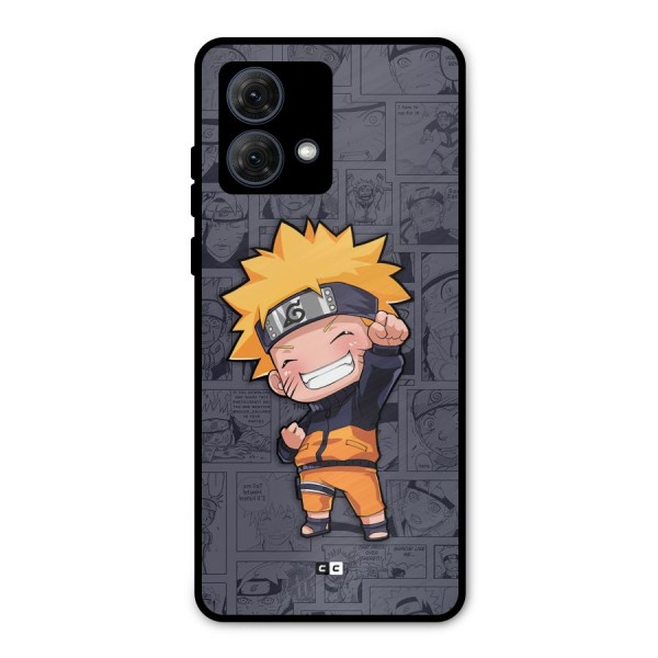 Cute Naruto Uzumaki Metal Back Case for Moto G84