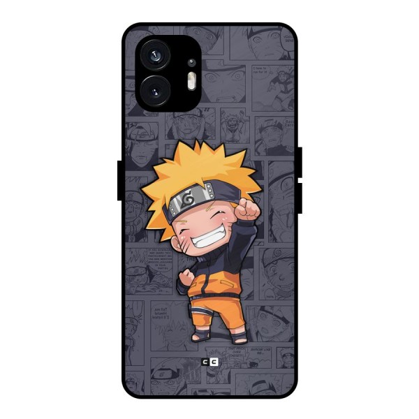 Cute Naruto Uzumaki Metal Back Case for Nothing Phone 2