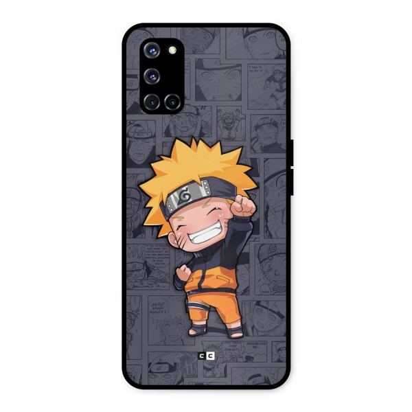 Cute Naruto Uzumaki Metal Back Case for Oppo A52