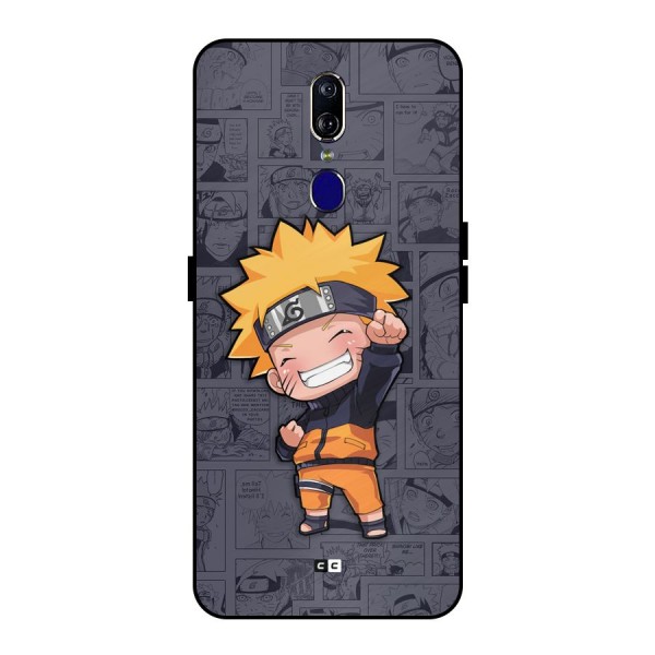 Cute Naruto Uzumaki Metal Back Case for Oppo F11