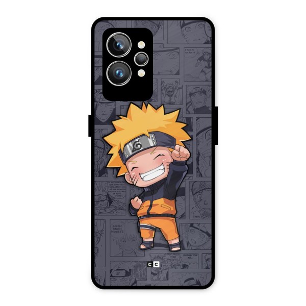 Cute Naruto Uzumaki Metal Back Case for Realme GT2 Pro