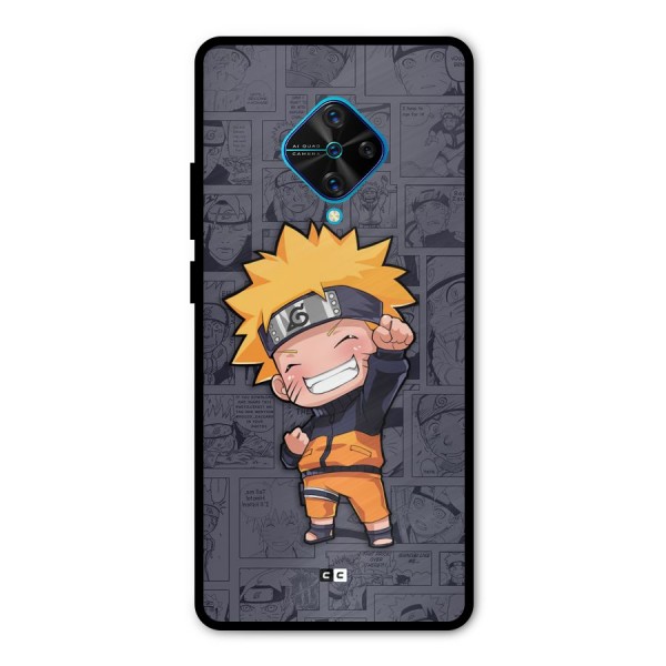 Cute Naruto Uzumaki Metal Back Case for Vivo S1 Pro