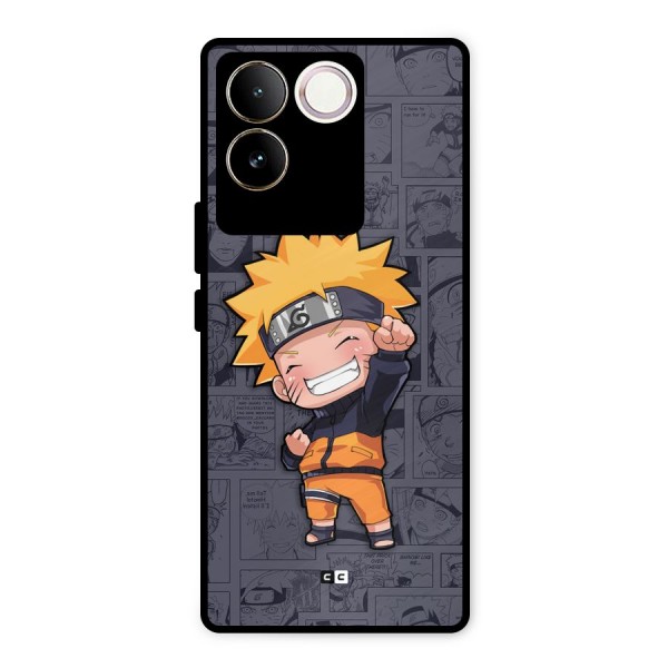 Cute Naruto Uzumaki Metal Back Case for Vivo T2 Pro