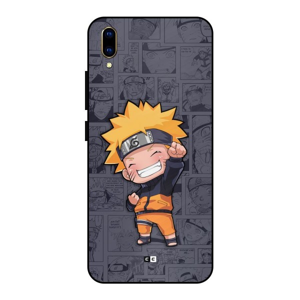 Cute Naruto Uzumaki Metal Back Case for Vivo V11 Pro