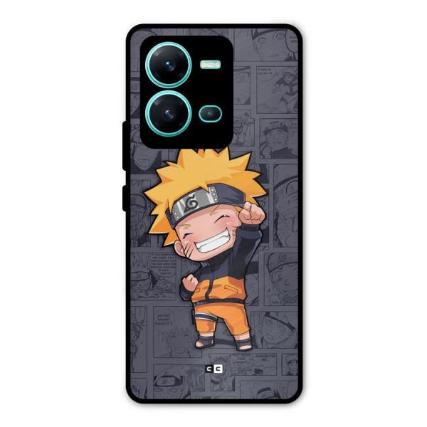 Cute Naruto Uzumaki Metal Back Case for Vivo V25