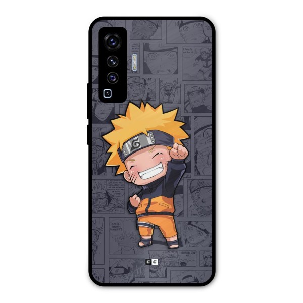 Cute Naruto Uzumaki Metal Back Case for Vivo X50