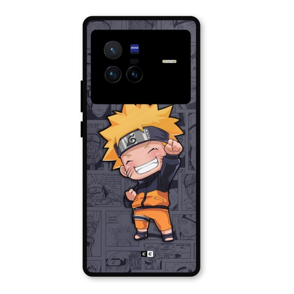 Cute Naruto Uzumaki Metal Back Case for Vivo X80