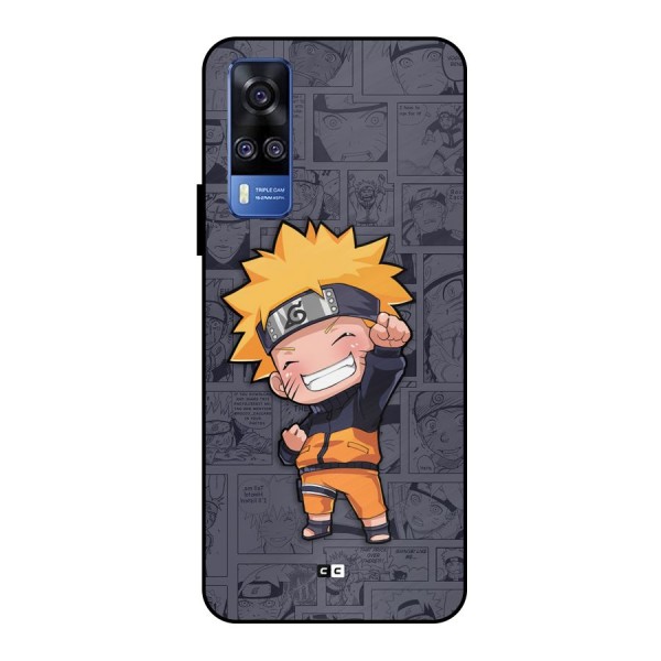 Cute Naruto Uzumaki Metal Back Case for Vivo Y51