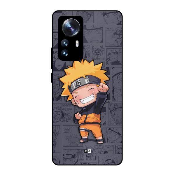 Cute Naruto Uzumaki Metal Back Case for Xiaomi 12 Pro