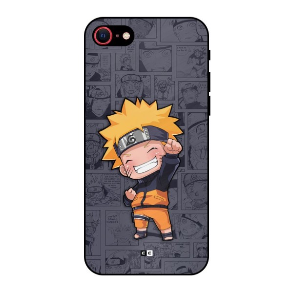 Cute Naruto Uzumaki Metal Back Case for iPhone 7