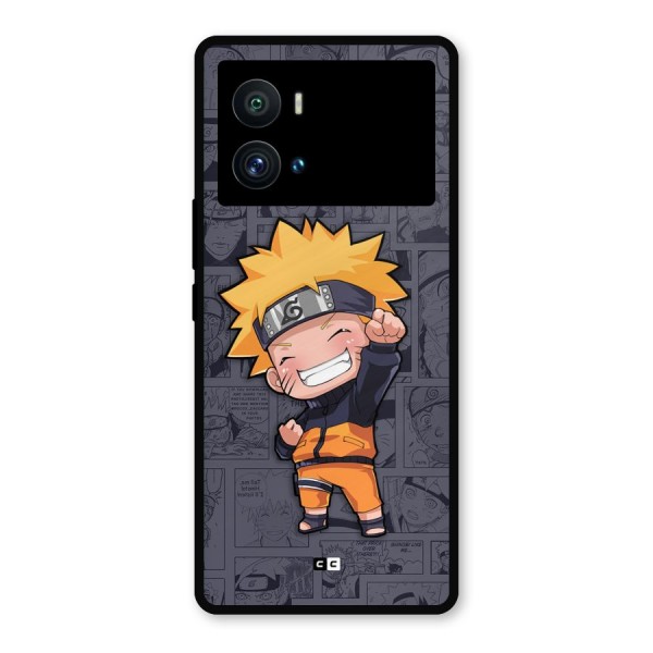 Cute Naruto Uzumaki Metal Back Case for iQOO 9 Pro