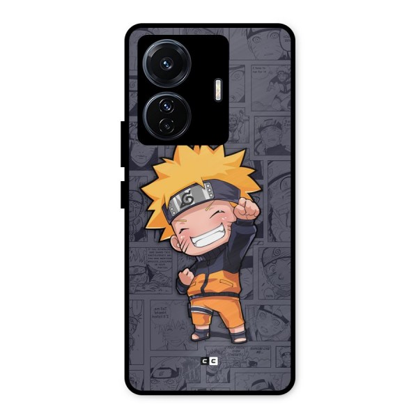 Cute Naruto Uzumaki Metal Back Case for iQOO Z6