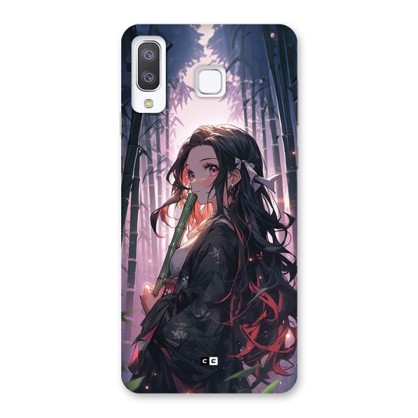 Cute Nezuko Back Case for Galaxy A8 Star