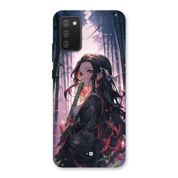 Cute Nezuko Back Case for Galaxy F02s