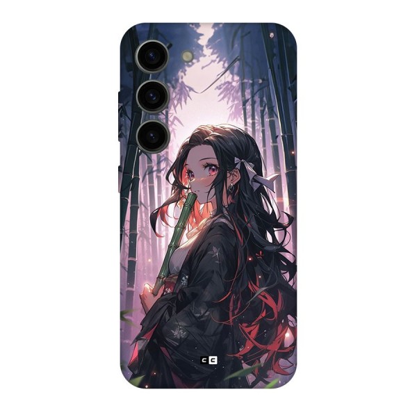 Cute Nezuko Back Case for Galaxy S23