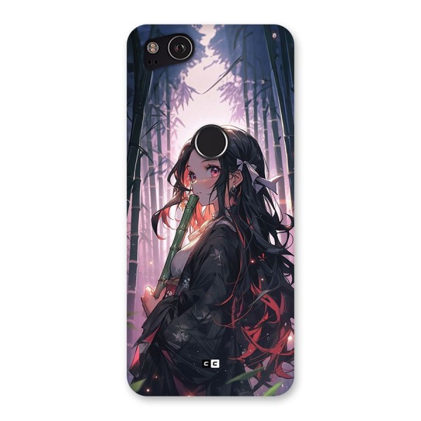 Cute Nezuko Back Case for Google Pixel 2