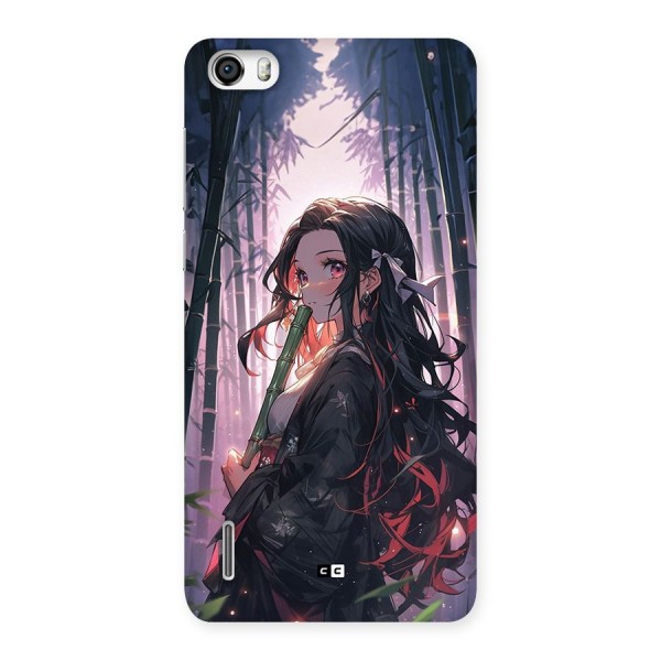 Cute Nezuko Back Case for Honor 6