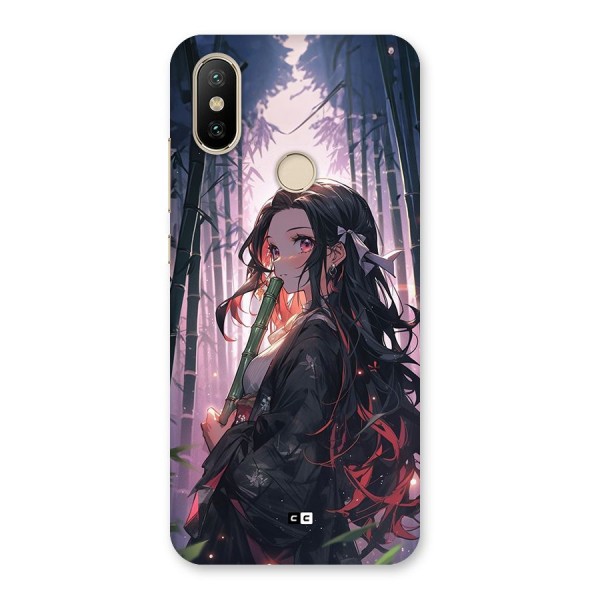 Cute Nezuko Back Case for Mi A2