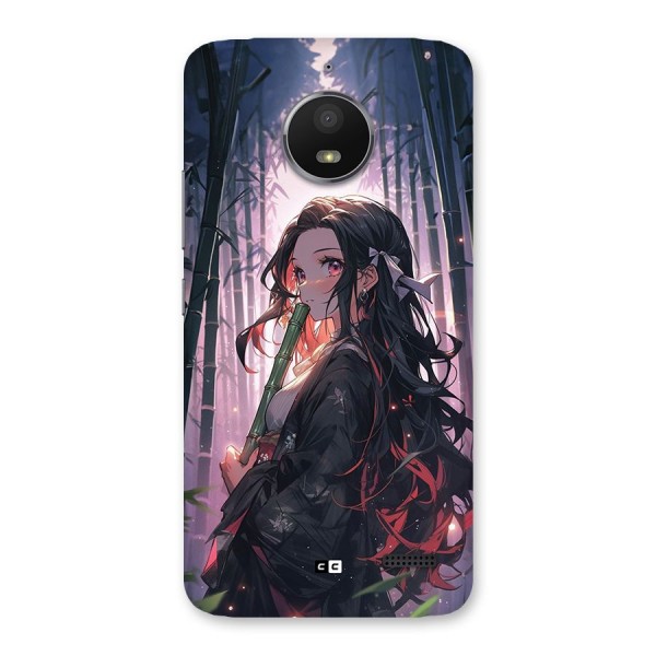 Cute Nezuko Back Case for Moto E4