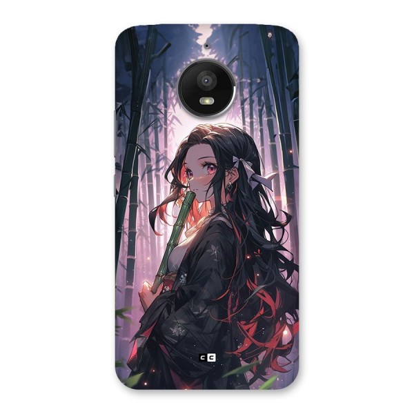 Cute Nezuko Back Case for Moto E4 Plus