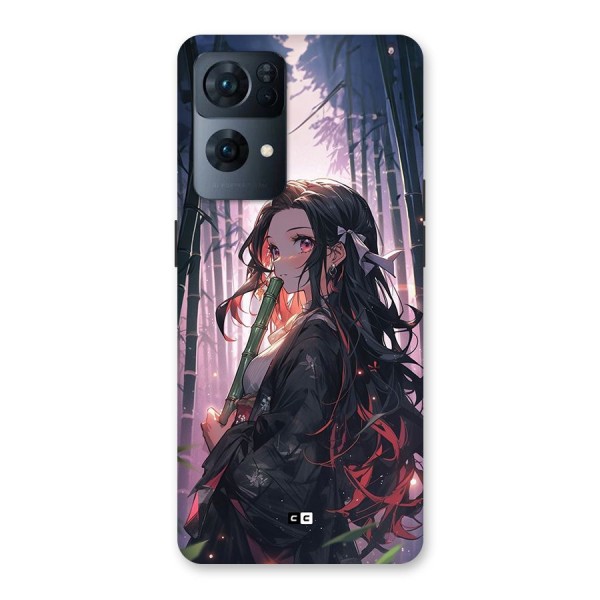 Cute Nezuko Back Case for Oppo Reno7 Pro 5G