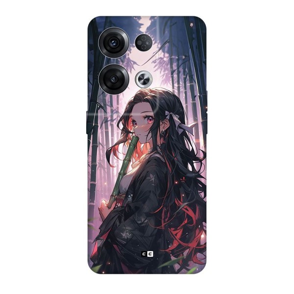 Cute Nezuko Back Case for Oppo Reno8 Pro 5G