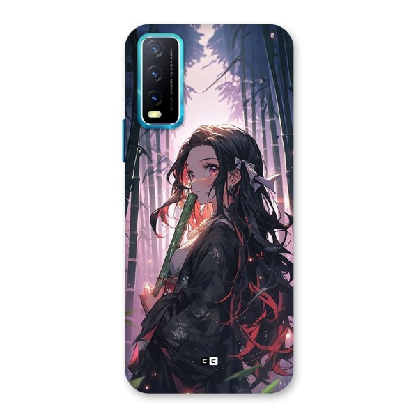 Cute Nezuko Back Case for Vivo Y12s