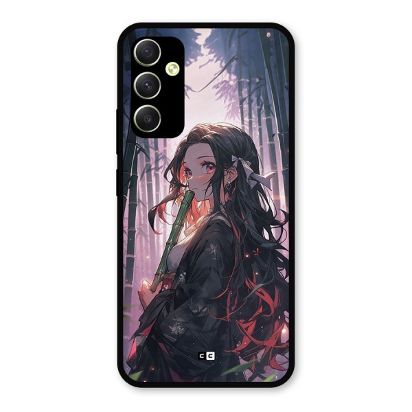 Cute Nezuko Metal Back Case for Galaxy A34