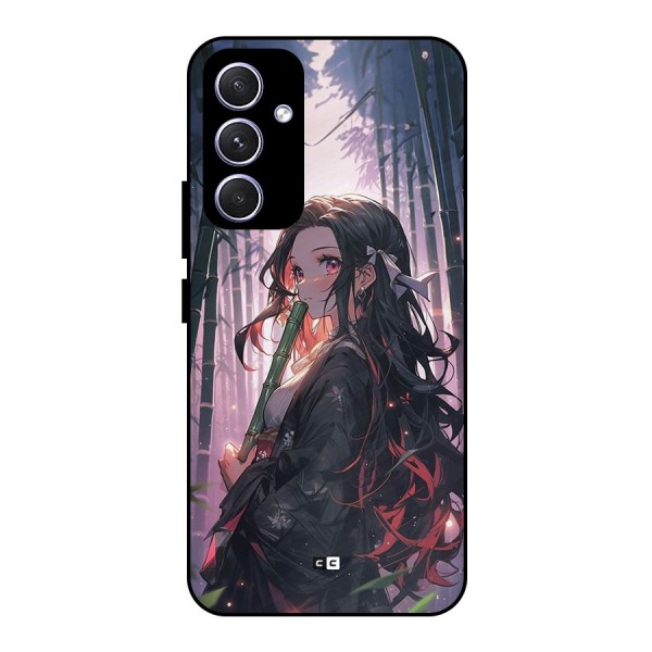 Cute Nezuko Metal Back Case for Galaxy A54