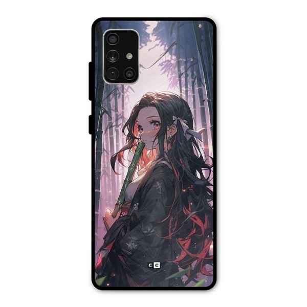 Cute Nezuko Metal Back Case for Galaxy A71