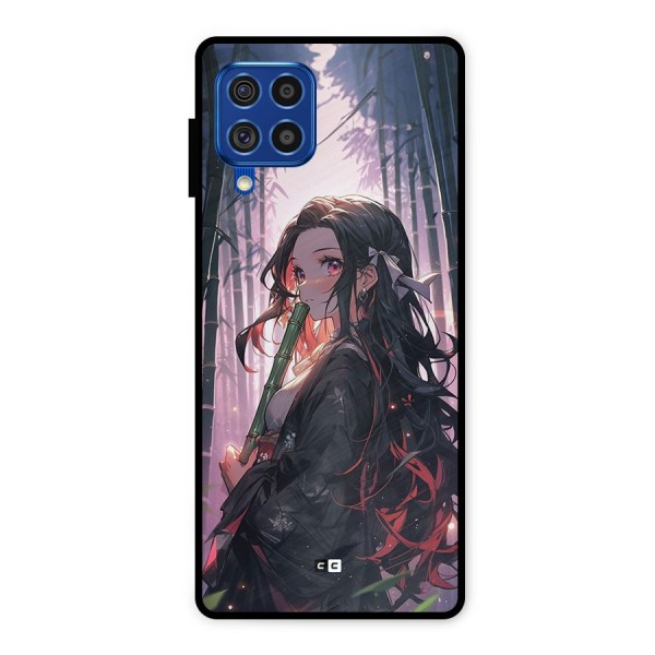 Cute Nezuko Metal Back Case for Galaxy F62