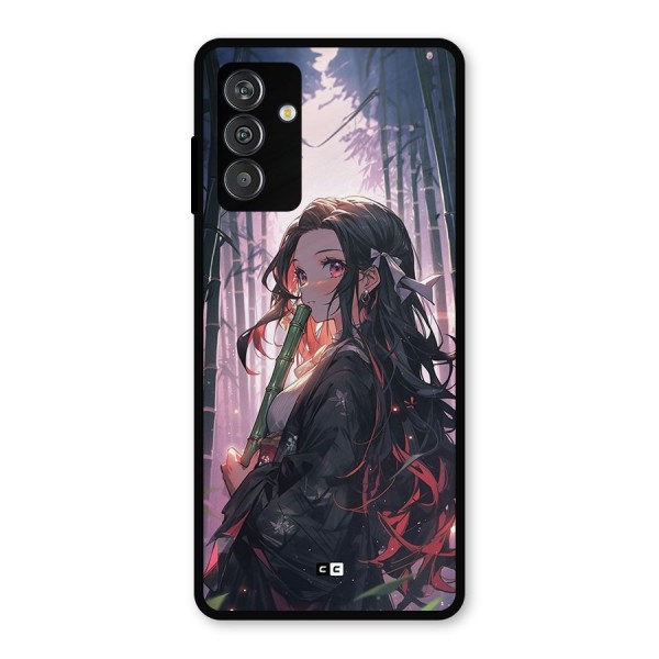 Cute Nezuko Metal Back Case for Galaxy M14 5G