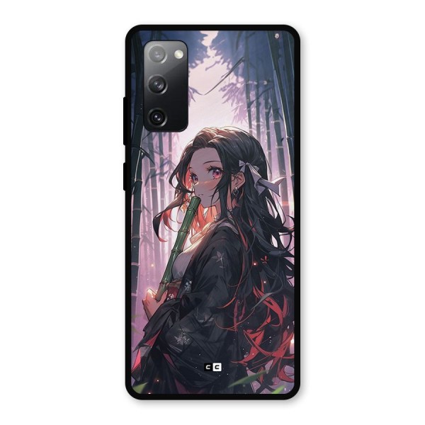 Cute Nezuko Metal Back Case for Galaxy S20 FE