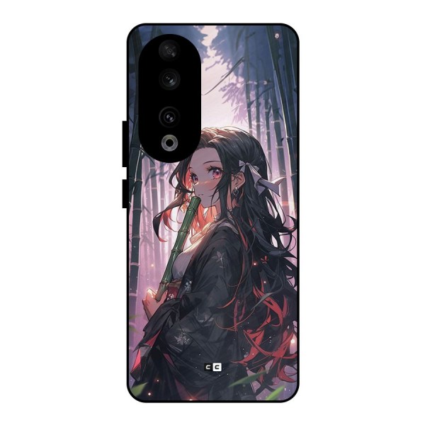 Cute Nezuko Metal Back Case for Honor 90