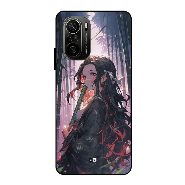 Cute Nezuko Metal Back Case for Mi 11X Pro