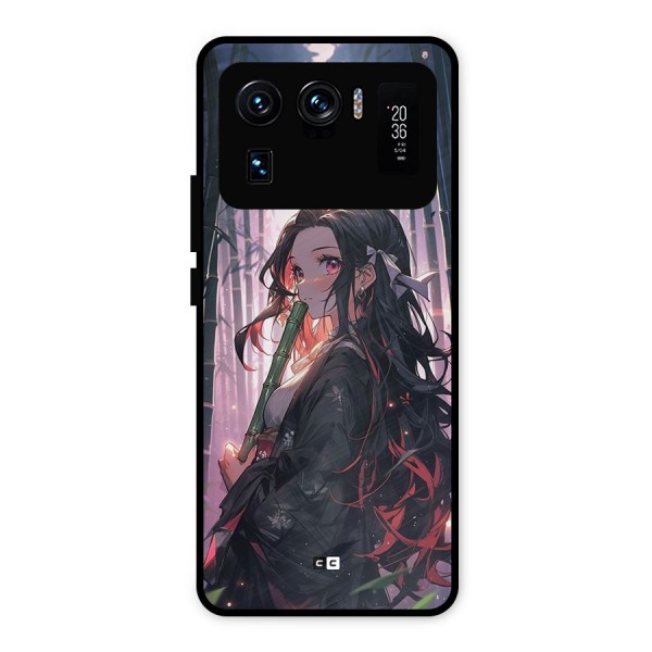 Cute Nezuko Metal Back Case for Mi 11 Ultra