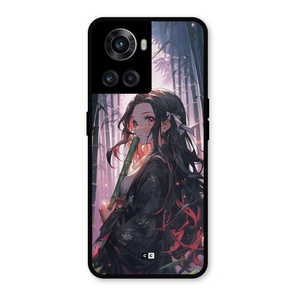 Cute Nezuko Metal Back Case for OnePlus 10R