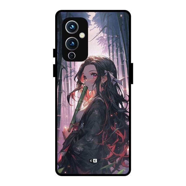 Cute Nezuko Metal Back Case for OnePlus 9