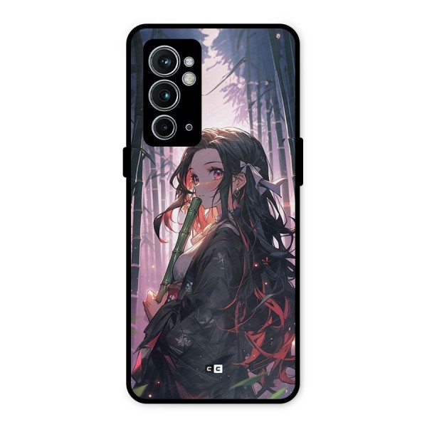 Cute Nezuko Metal Back Case for OnePlus 9RT 5G