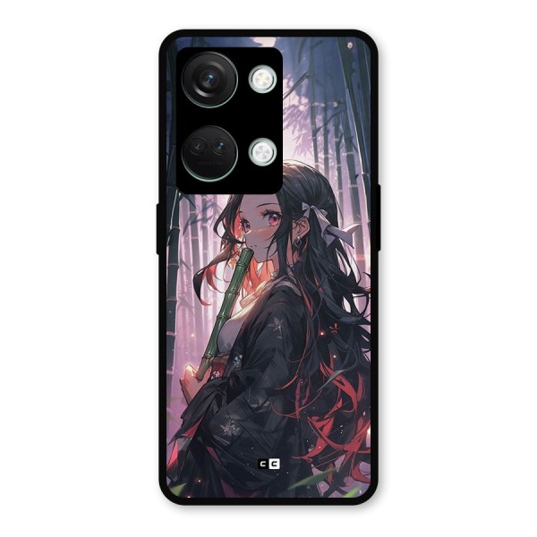 Cute Nezuko Metal Back Case for OnePlus Nord 3