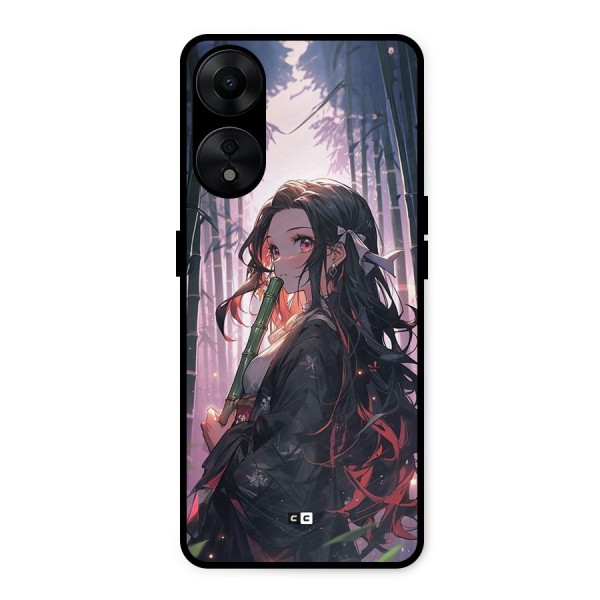 Cute Nezuko Metal Back Case for Oppo A78 5G