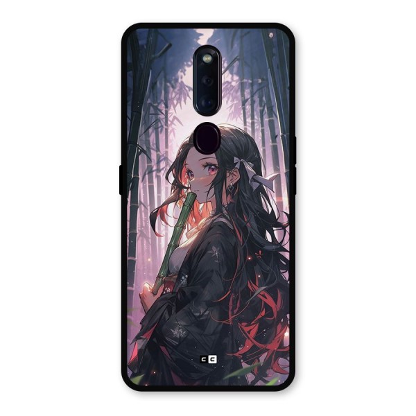 Cute Nezuko Metal Back Case for Oppo F11 Pro