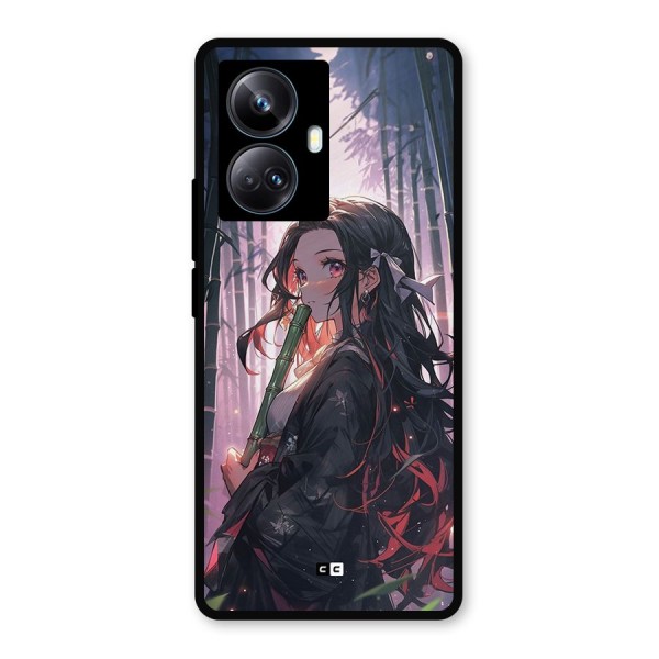 Cute Nezuko Metal Back Case for Realme 10 Pro Plus